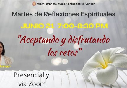 Spanish: Presencial y Via Zoom – Martes de Reflexiones Espirituales at 7:00pm